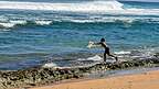 Traditional Hawaiian net fishing